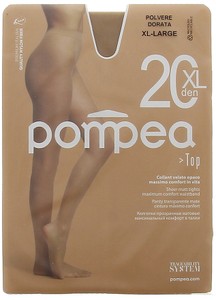 Top 20 Collant Tg XL Polvere Dorata 20 Denari Pompea - Foto 1