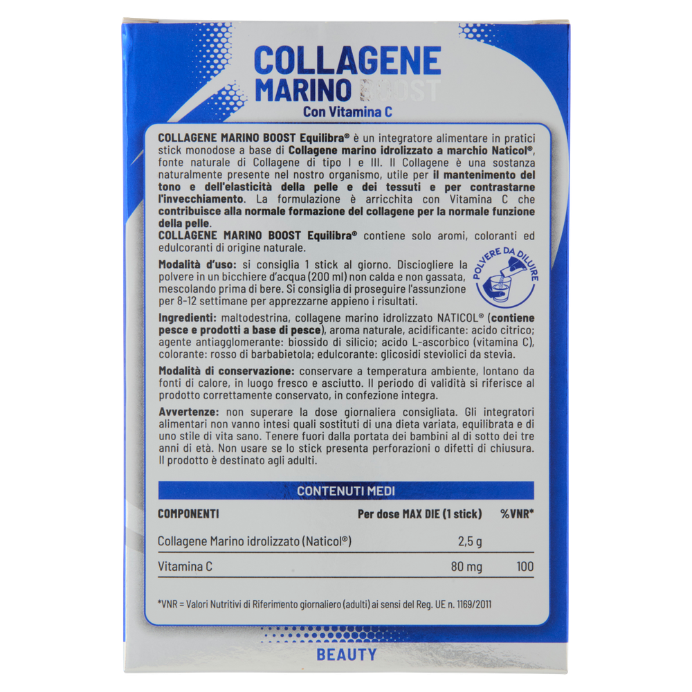 Equilibra Collagene Marino Boost Con Vitamina C 14 Stick - Foto 3