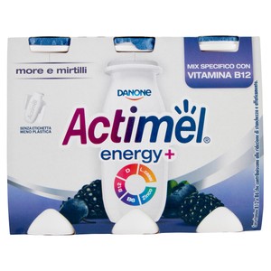 Yogurt Da Bere Ricco Di Vitamine More Mirtilli 6x100ml Actimel Energy