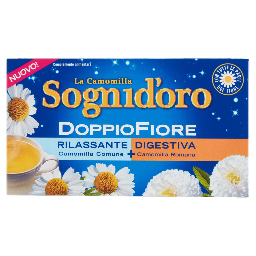 Infuso Camomilla Doppiofiore Rilassante In Filtri 14x1,8g Sogni D'oro - Foto 1