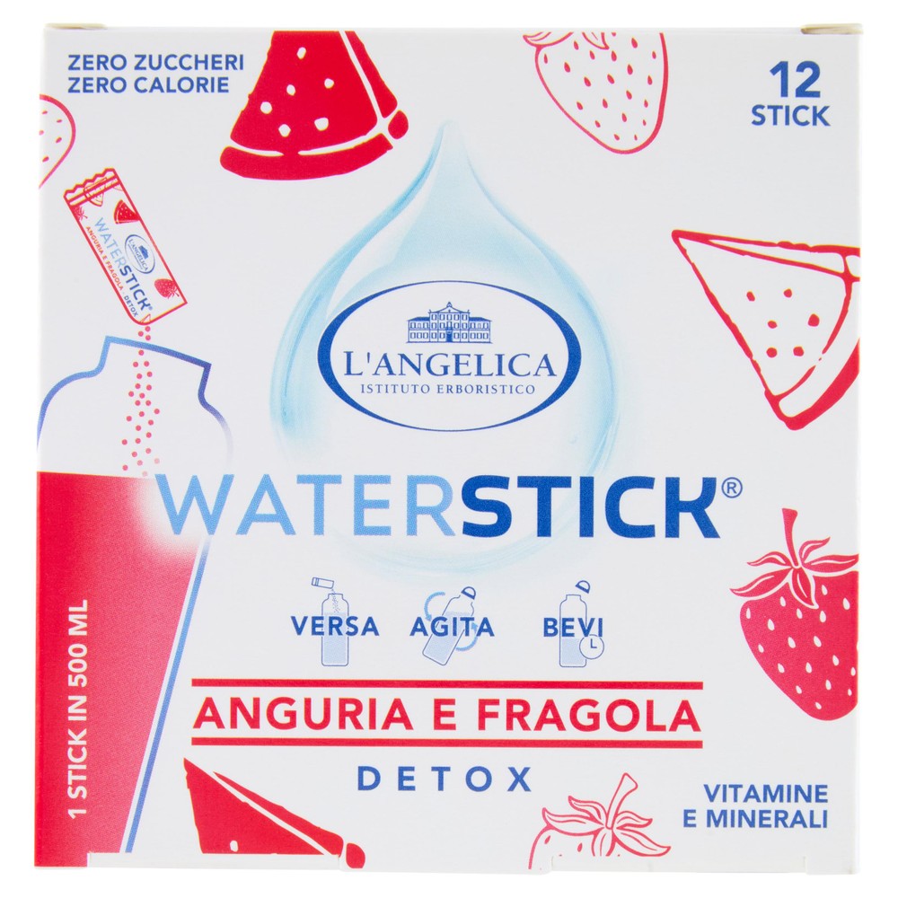 12 Waterstick Anguria E Fragola Detox L'angelica - Foto 1