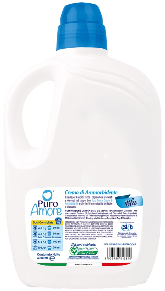 Ammorbidente Puro Amore Blu 60 Lavaggi - Foto 2