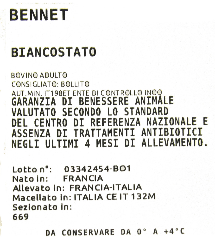 Biancostato Di Bovino Adulto Filiera Valore Bennet - Foto 3