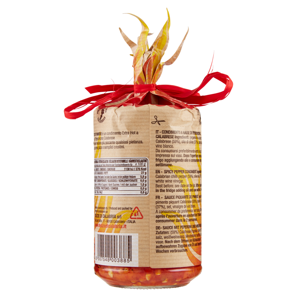 Condimento Piccante Fuoco D'amore Al Peperoncino Delizie Di Calabria - Foto 3