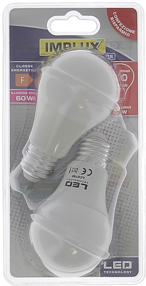 2 Lampadine A Led A Goccia 60we27 Luce Calda Implux - Foto 1