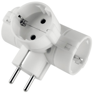 Adattatore Con Spina E 3 Prese Standard Tedesco Polypool - Foto 1