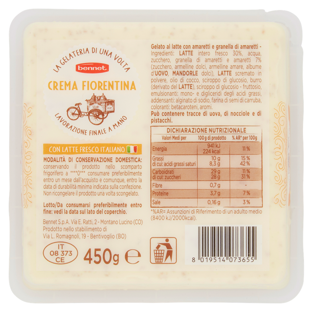 Vaschetta Gelato Crema Fiorentina Bennet - Foto 3