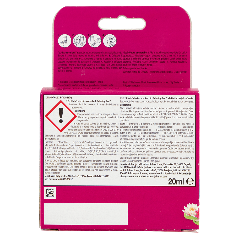 Deodorante Ambiente Elettrico Essential Oils Relaxing Zen Glade - Foto 3