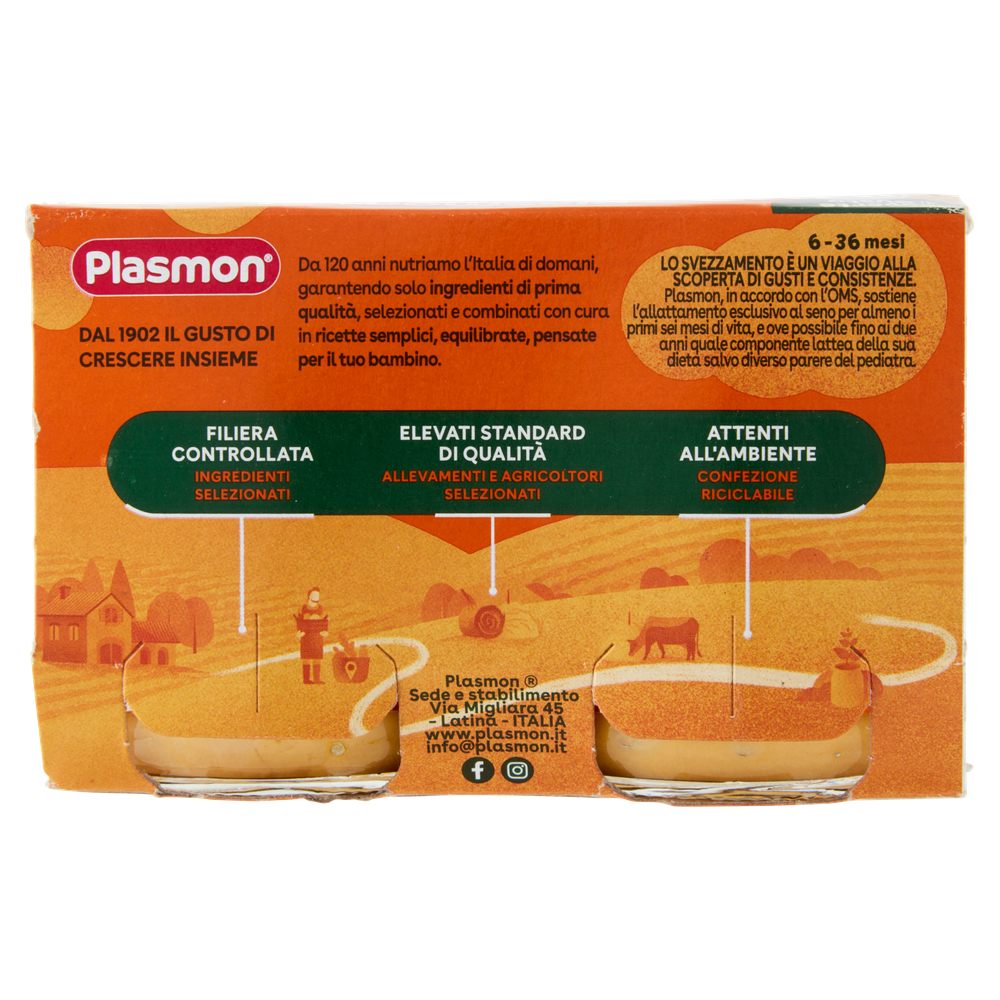 Plasmon Omogeneizzato Di Pesce Orata Con Patate 2x80g