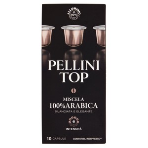 Caffè Top Miscela 100% Arabica Capsule Per Nespresso 10pz Pellini - Foto 1