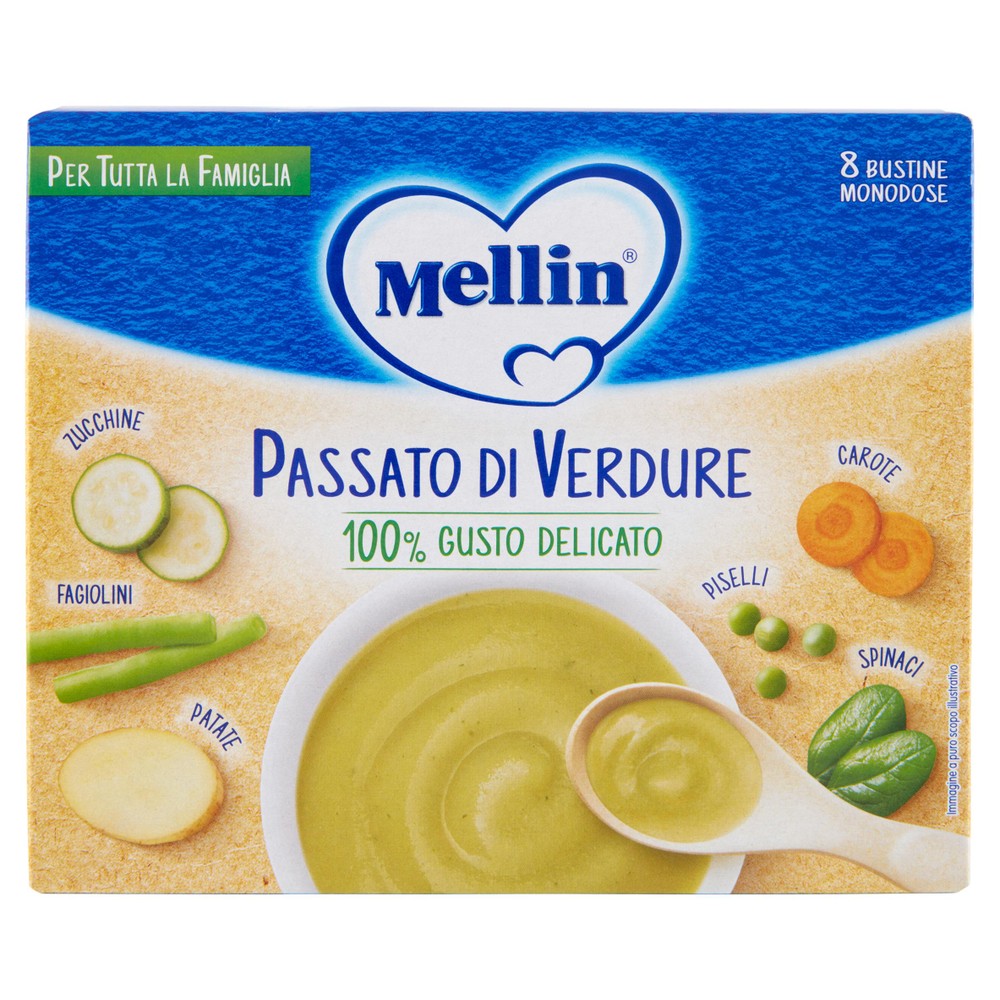 Passato Di Verdure 8 Bustine Da 13g Mellin - Foto 1