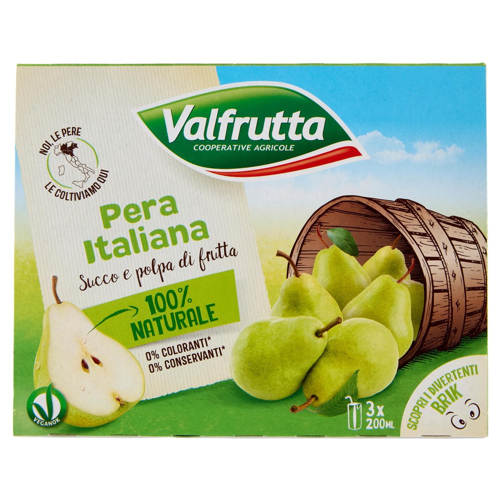 Nettare Pera 3x200 Ml. Valfrutta - Foto 1