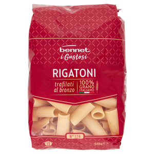 Pasta Rigatoni N.124 Trafilati Al Bronzo Bennet I Gustosi - Foto 1