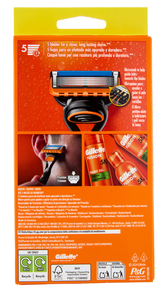 Rasoio Manuale 4up Fusion5 Gillette - Foto 3