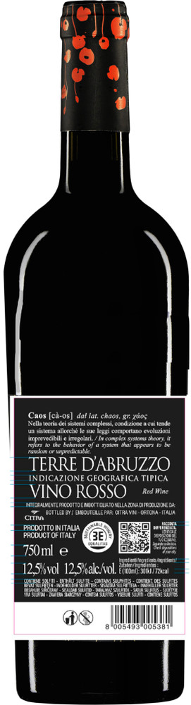 Vino Rosso Caos Terre D'abruzzo Igt - Foto 2