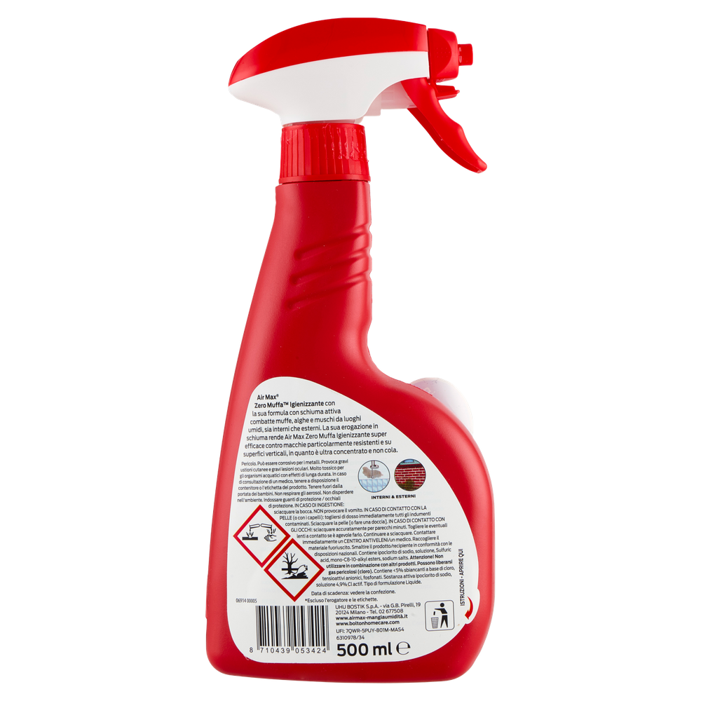 Rimuovi Muffa Per Esterni E Interni Zero Muffa 500ml Air Max - Foto 3