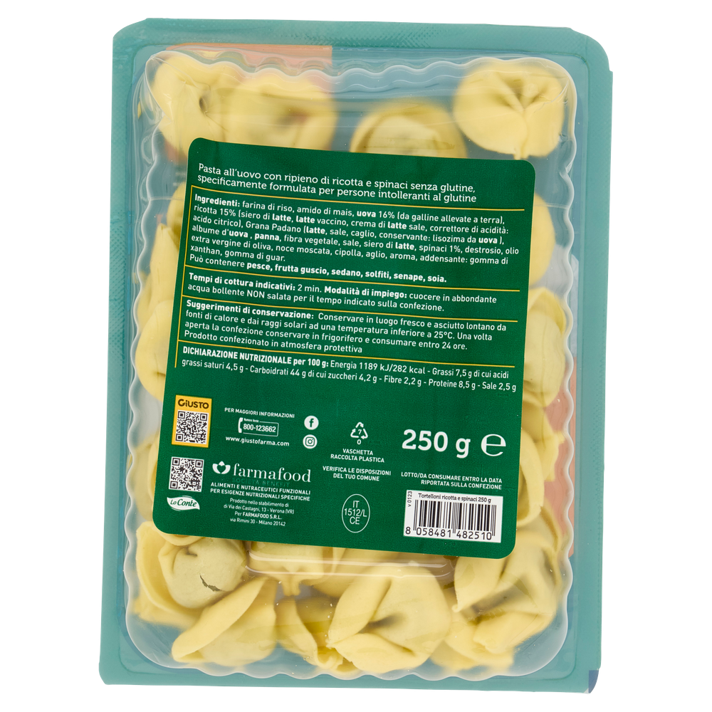 Tortelloni Ricotta E Spinaci Senza Glutine Giusto - Foto 3