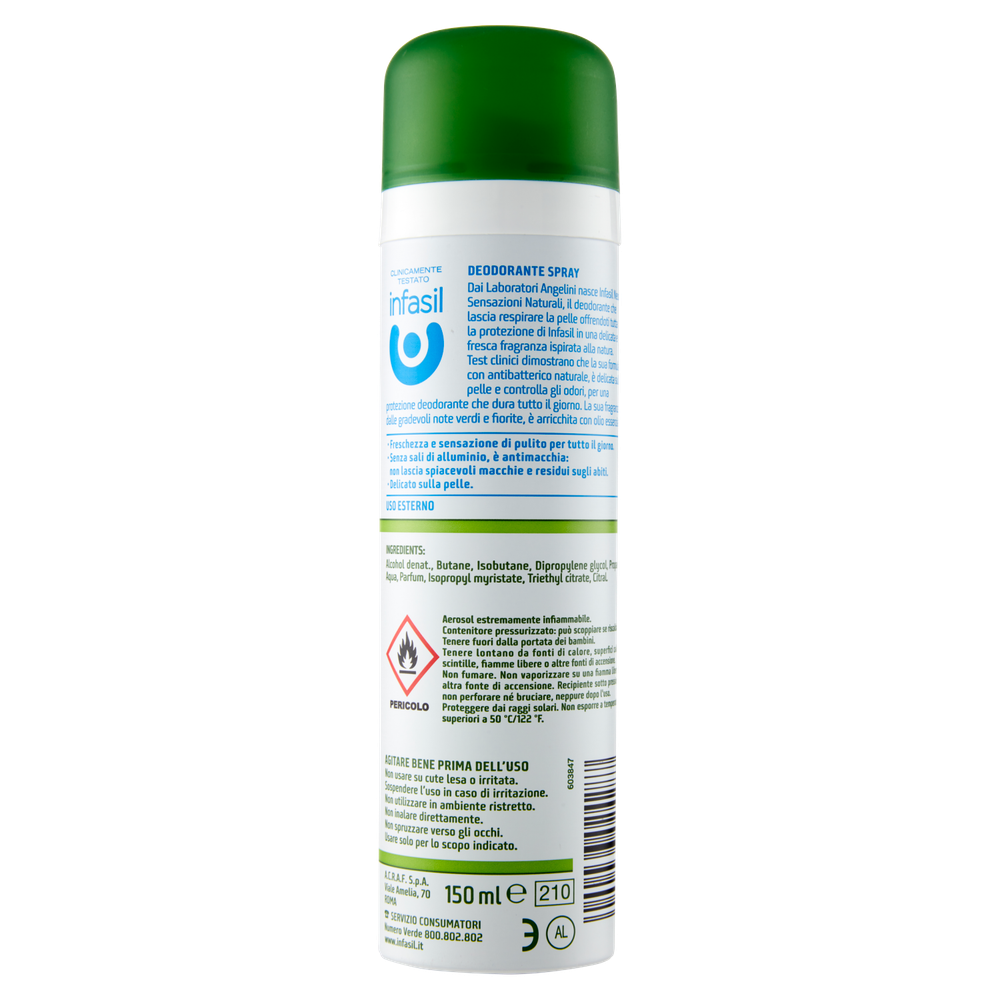 Deodorante Spray Freschezza Naturale Infasil - Foto 2
