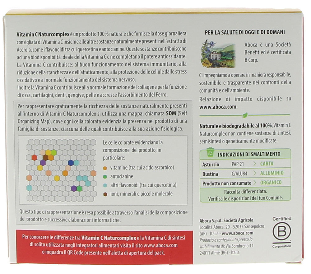 Aboca Vitamin C Naturcomplex Buste - Foto 3