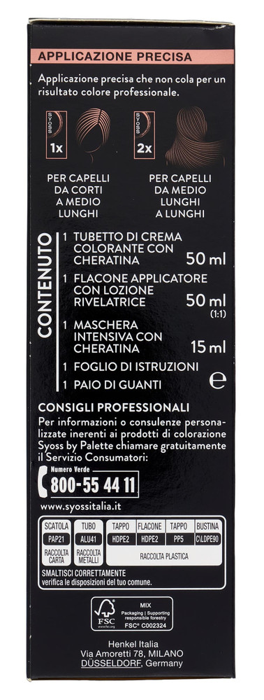 Colorazione Capelli Base 4.2 Castano Mogano Syoss By Palette - Foto 2