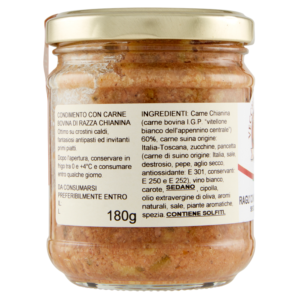 Ragu' Bianco Di Carne Chianina Senza Pomodoro Vecchia Maremma - Foto 2