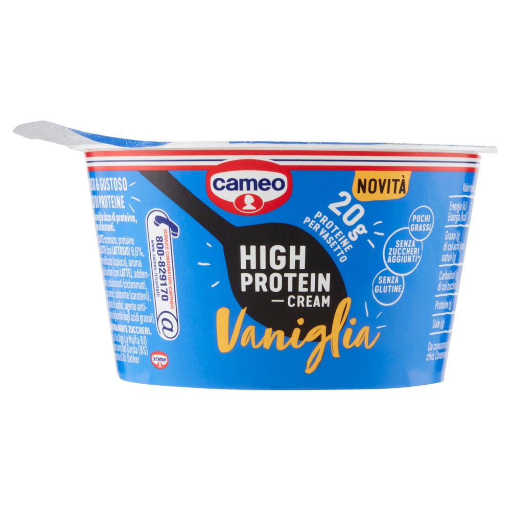 High Protein Cream Vaniglia Pochi Grassi E Senza Glutine Cameo
