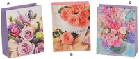 Shopper Carta Plastificata Assortimento Rose Con Maniglia Cm.31x25x11 Shopper Carta Plastificata Assortimento Rose Con Maniglia Cm.31x25x11