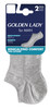 Minicalze Uomo Comfort S/ M Grigio Melange Conf Da 2 Golden Lady