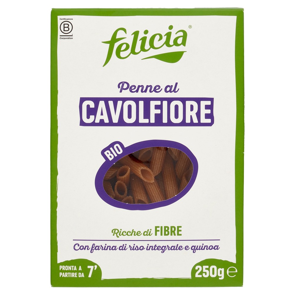 Penne Al Cavolfiore Bio Ricche Di Fibre Felicia - Foto 1