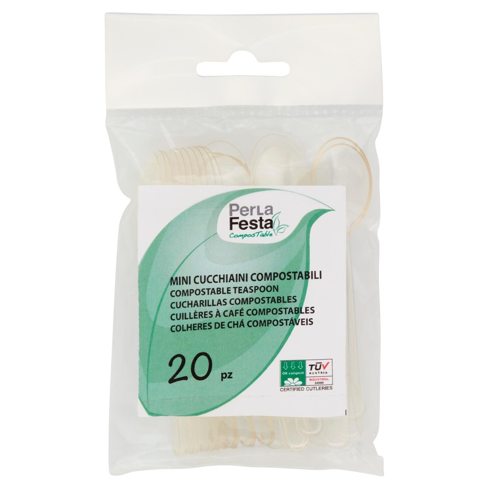 20 Cucchiaini Finger Food Compostabili - Foto 1