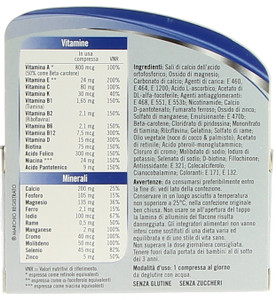 Multivitaminico Completo Vitamina B C Zinco Multicentrum Uomo 50+