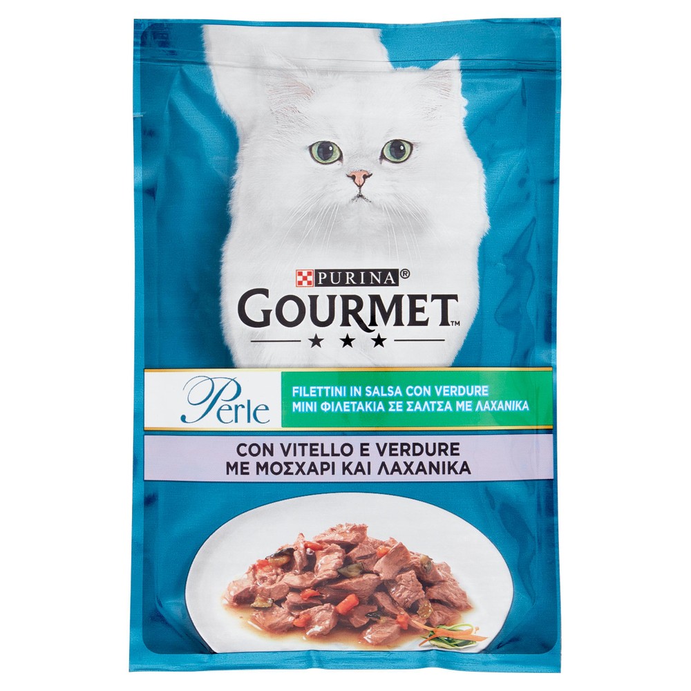 Alimento Umido Per Gatti Al Vitello Perle Gourmet - Foto 1