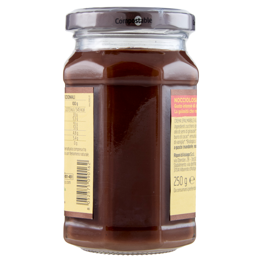 Crema Spalmabile Nocciolata Dark Senza Latte Bio Rigoni Di Asiago - Foto 3