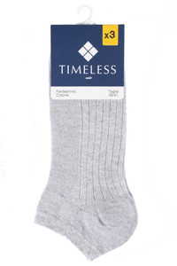 Minicalze Donna 39/41 Grigio Melange Conf Da 3 Timeless - Foto 1