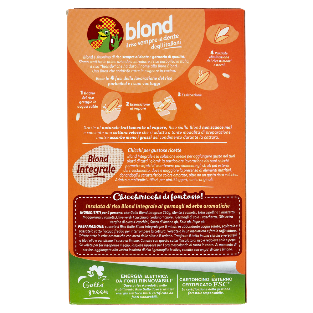Riso Parboiled Integrale Blond Gallo - Foto 3