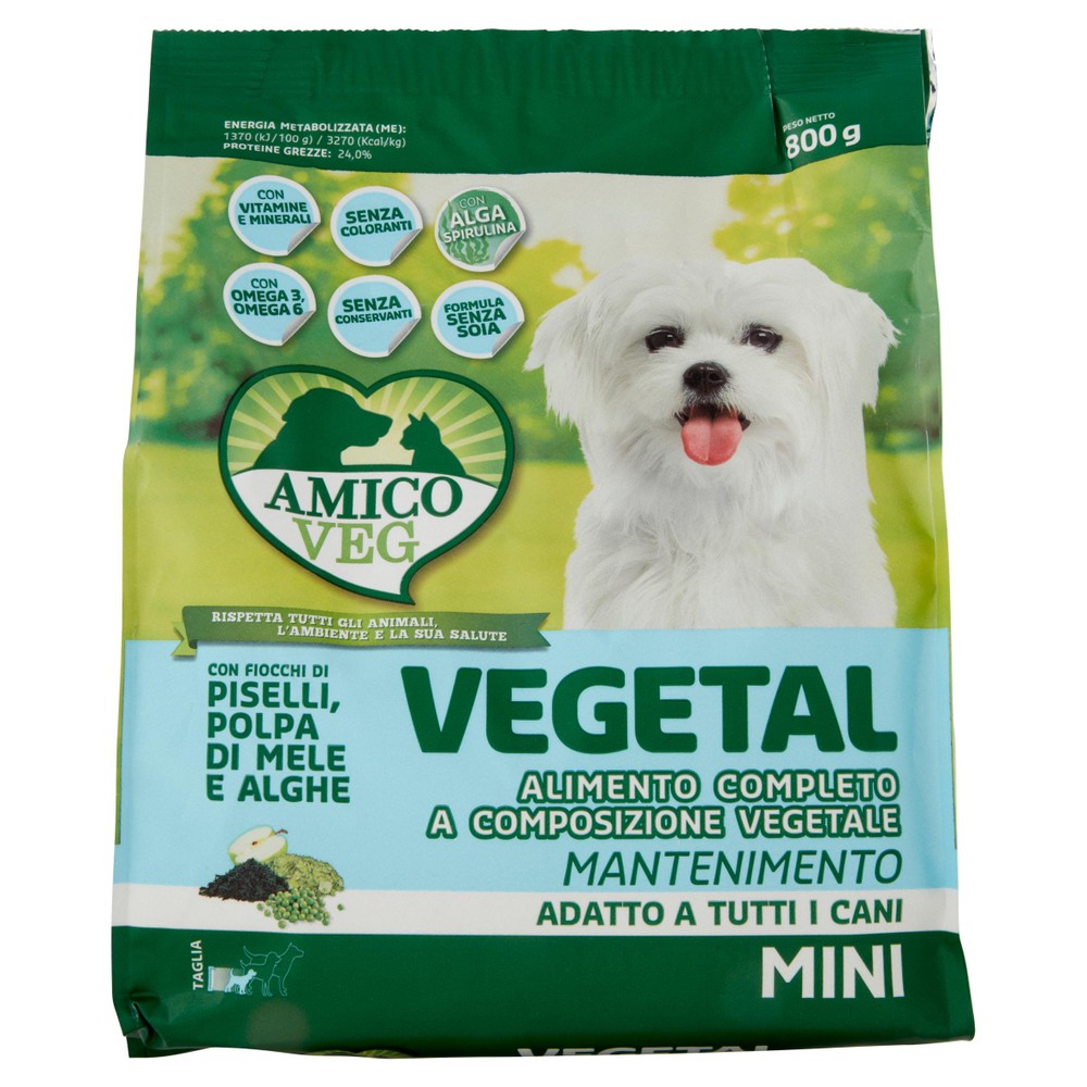 Crocchette Mini Per Cani Vegetal Mantenimento Amico Veg