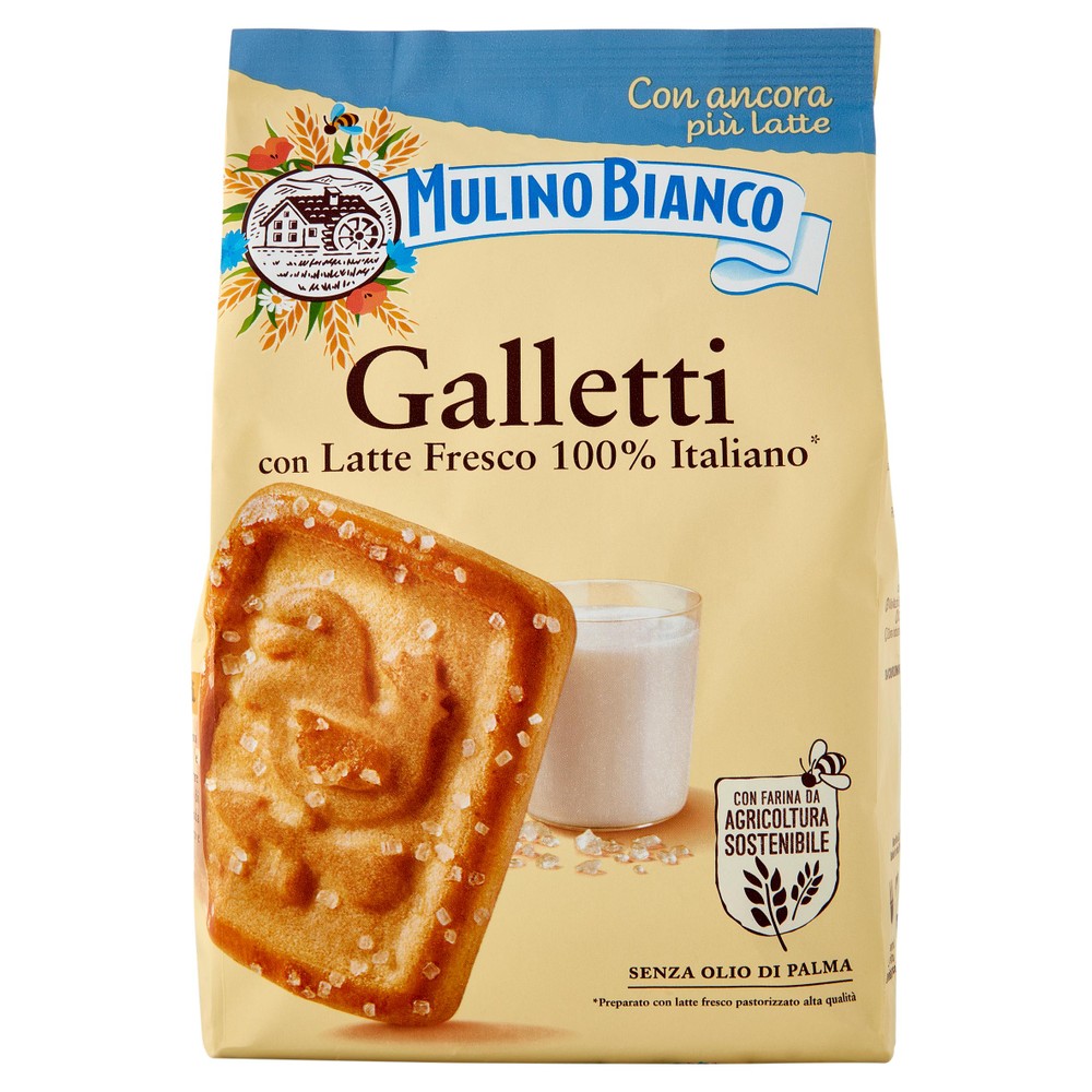 Biscotti Galletti Con Latte Fresco 100% Italiano Mulino Bianco - Foto 1