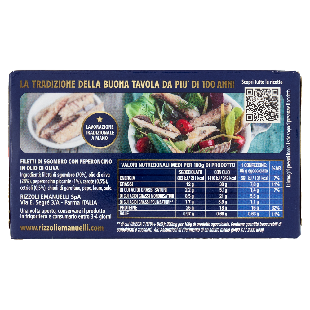 Filetti Di Sgombro Ricetta Piccante Con Peperoncino In Olio Rizzoli - Foto 3