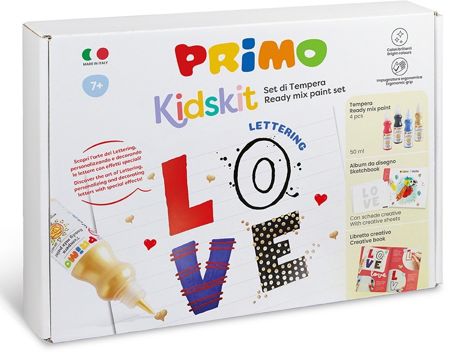 Kidskit Lettering Set Tempera Ready Mix Primo - Foto 1