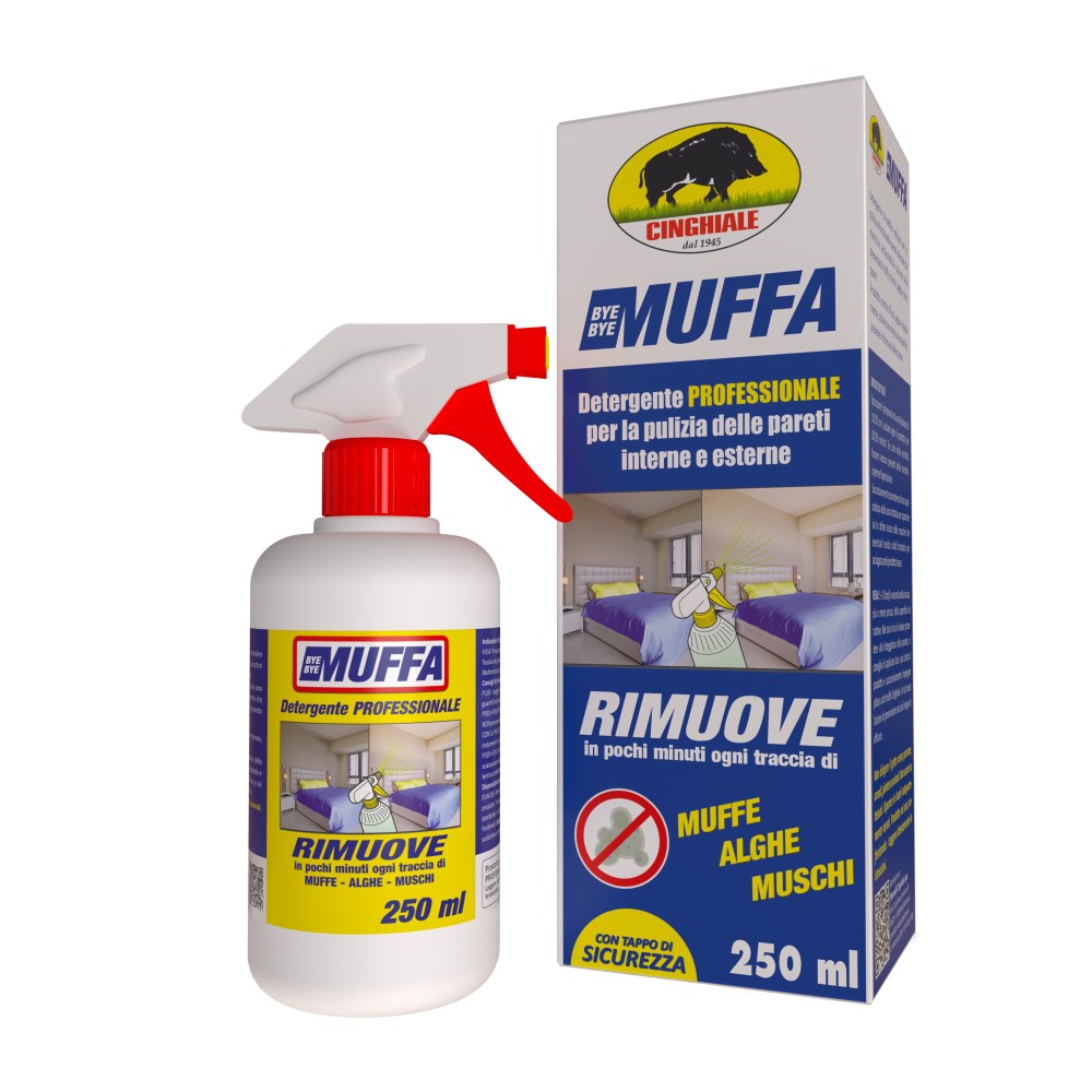 Detergente Professionale Bye Bye Muffa Cinghiale Ml.250 - Foto 1