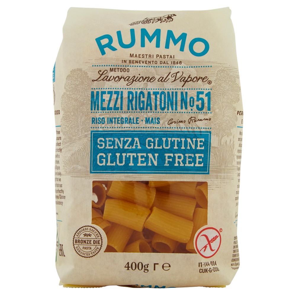 Mezzi Rigatoni 51 Rummo Gluten Free - Foto 1