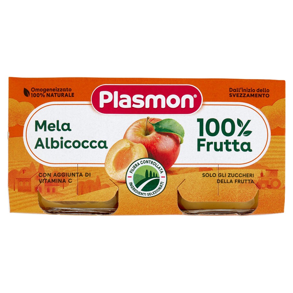 Omogeneizzato Alla Mela E Albicocca Plasmon, Conf. Da 2 - Foto 1