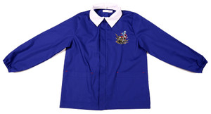 Casacca Scuola Bambino 7 Anni Bluette Ricamo Moto - Foto 1