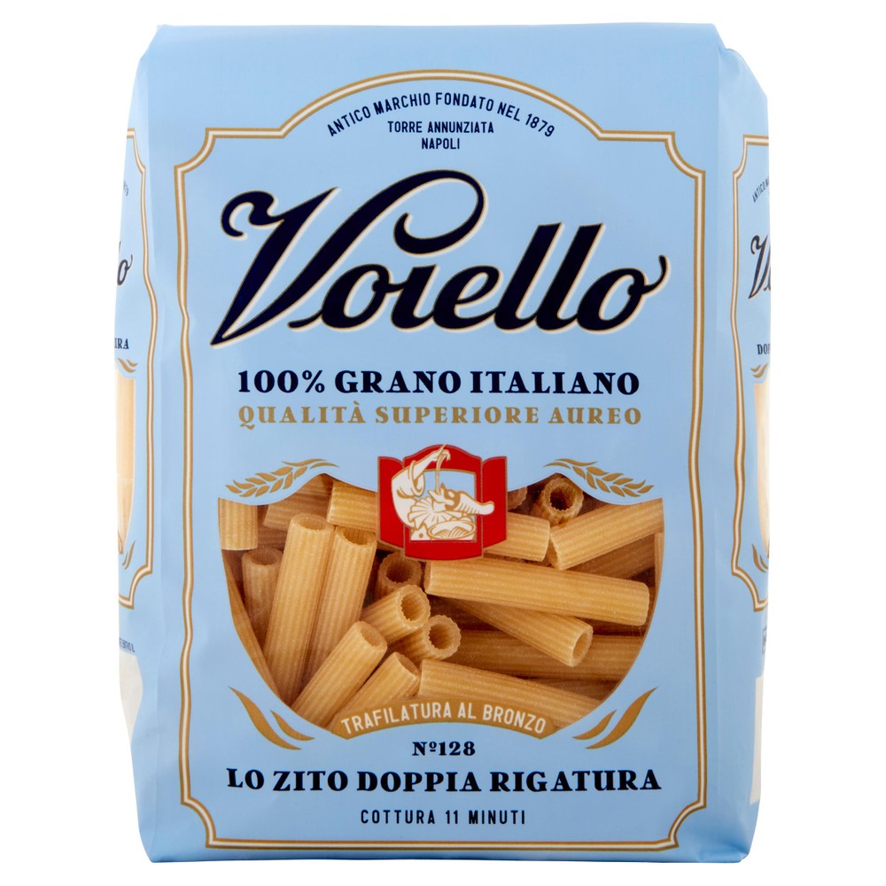 Pasta Lo Zito Doppia Rigatura N.128 Grano Aureo Voiello - Foto 1