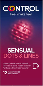 Profilattici Sensual Dots & Lines Control - Foto 1