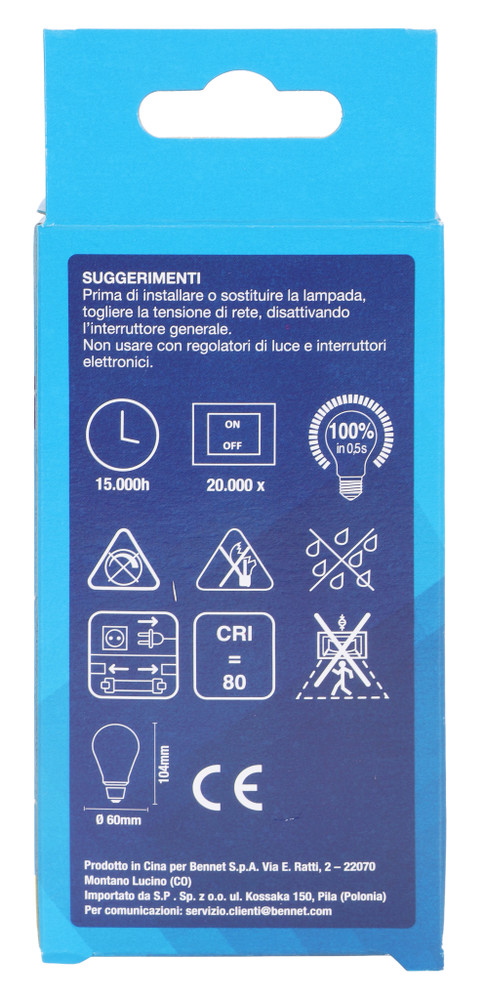 Lampadina A Fil. Led Goccia 100we27 Luce Calda Bennet - Foto 3