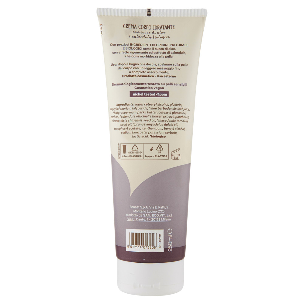 Crema Corpo Idratante Bennet Cosmesi Naturale Bio - Foto 3