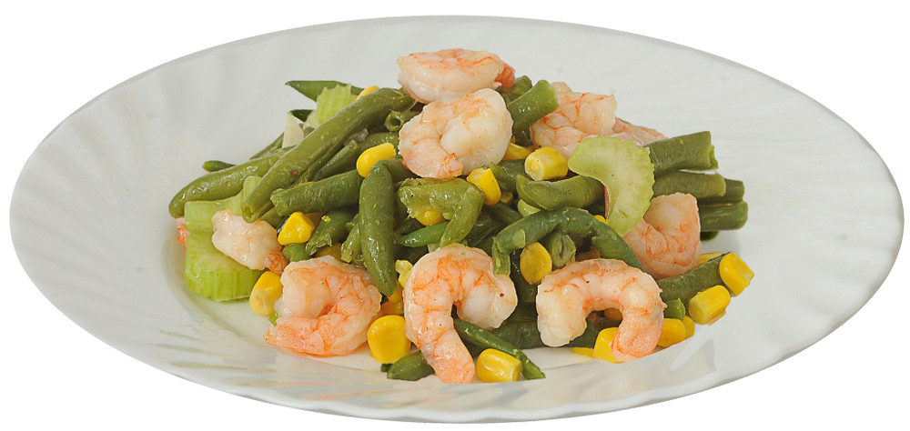 Insalata Di Gamberi,Fagiolini E Mais - Foto 1