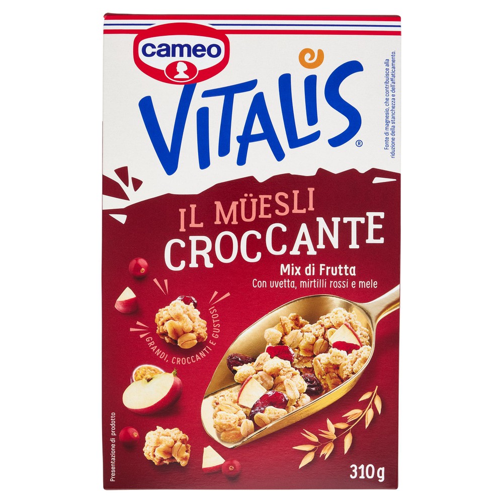 Muesli Croccante Mix Di Frutta Con Avena, Riso E Uvetta Vitalis Cameo - Foto 1