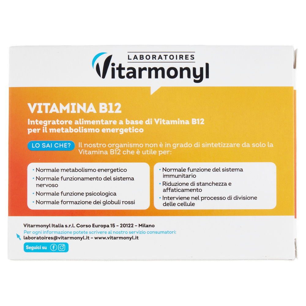 Vitamina B12 Vitarmonyl 90 Compresse - Foto 3